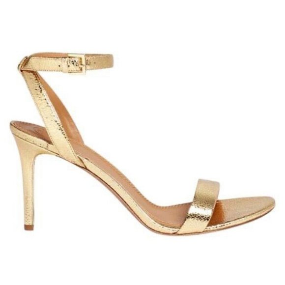 Tory Burch Shoes - Tory Burch Women's Elana Sandals Size 8.5 M Metallic Gold Strappy Heels 85 mm